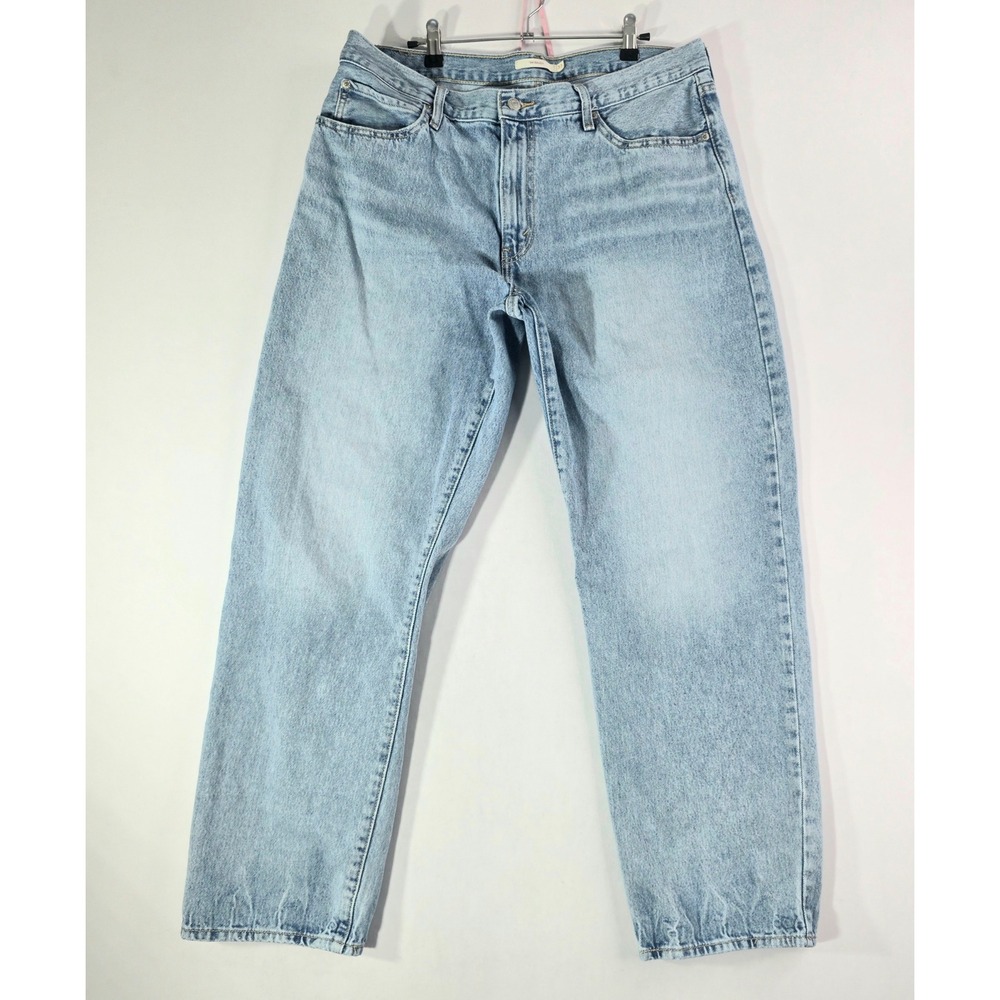 Levis 94 Baggy Jeans Light Wash Blue High Rise Straight Leg Denim 36x29